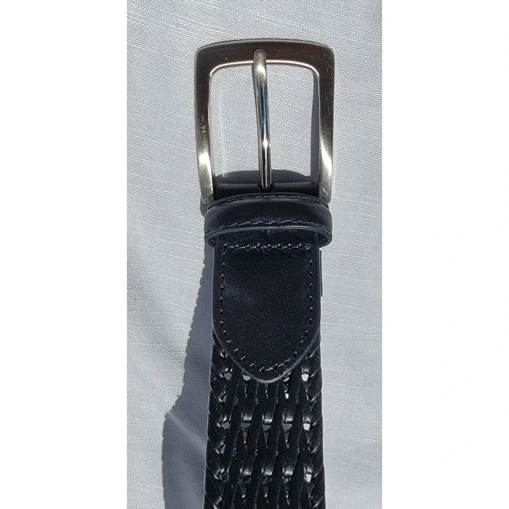 Genuine Leather Braided Belt 38